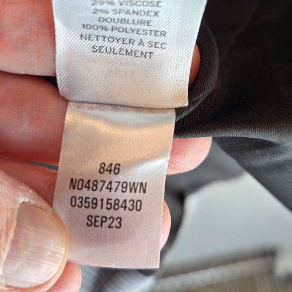 Nordstrom Womens Blazer Jackets Sz 1X Plaid Gray-Brown Career Business Office - Picture 9 of 14